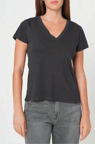 Supima Cotton V Neck - Vintage Black