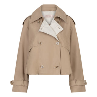 Coat Trench Short Balloon - Beige