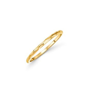 Chandler Hammered Ring - Gold