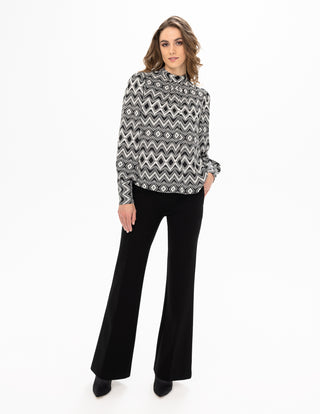 Woven Blouse - Black Combo