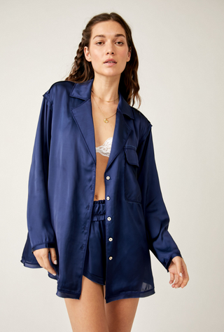 Like Honey PJ Shirt - Navy