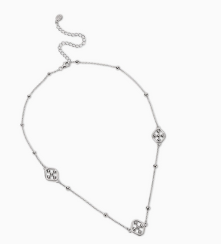 Shield Choker Necklace - Sterling Silver