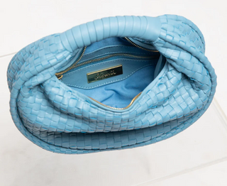 Jem Leather Hobo Handbag - Periwinkle